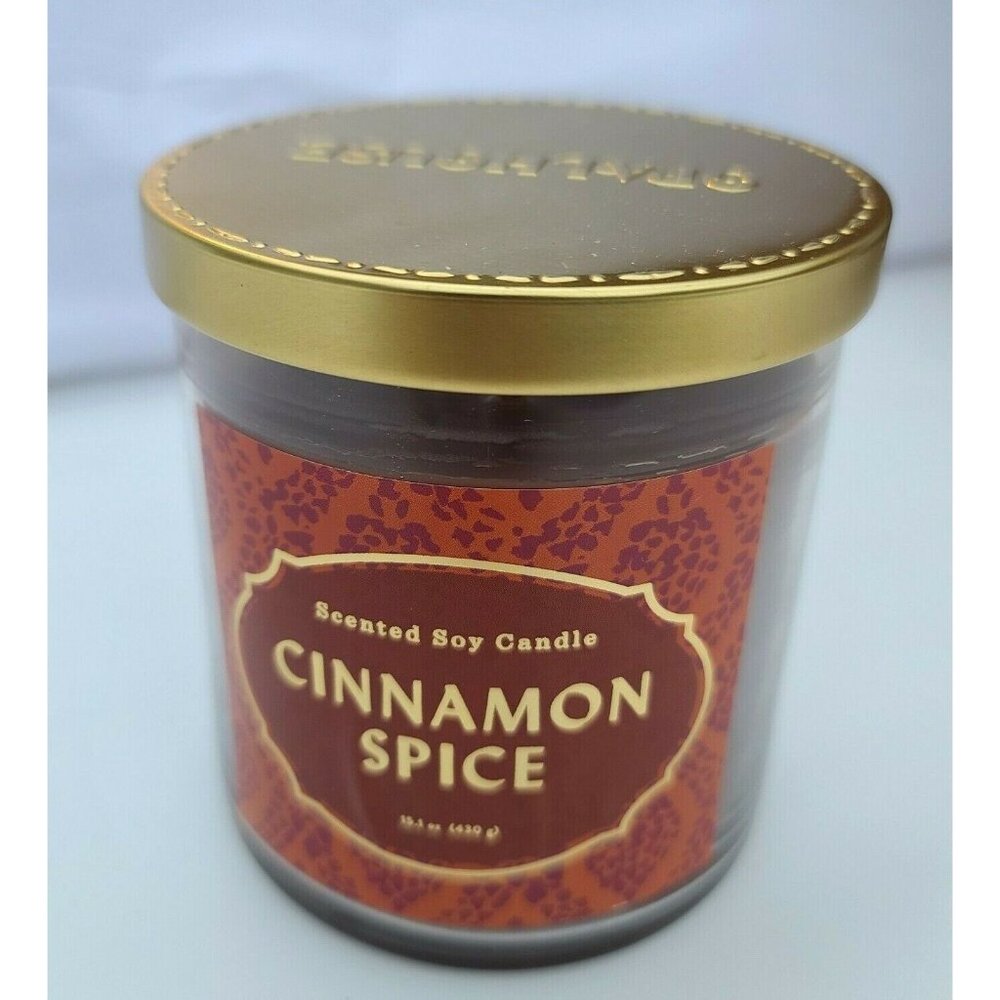 Target Opalhouse 2-Wick Candle Cinnamon Spice 15.1 oz Lidded Glass Jar NEW